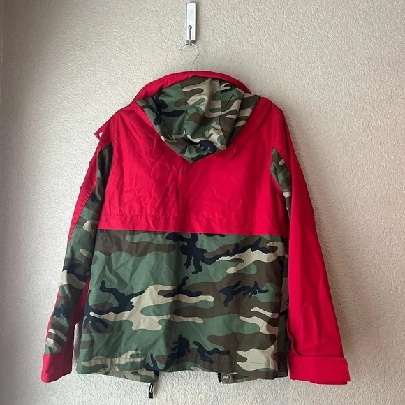 Fingercroxx Red Camoflauge Men’s Jacket Size Medium Outerwear Camo - Picture 3 of 10